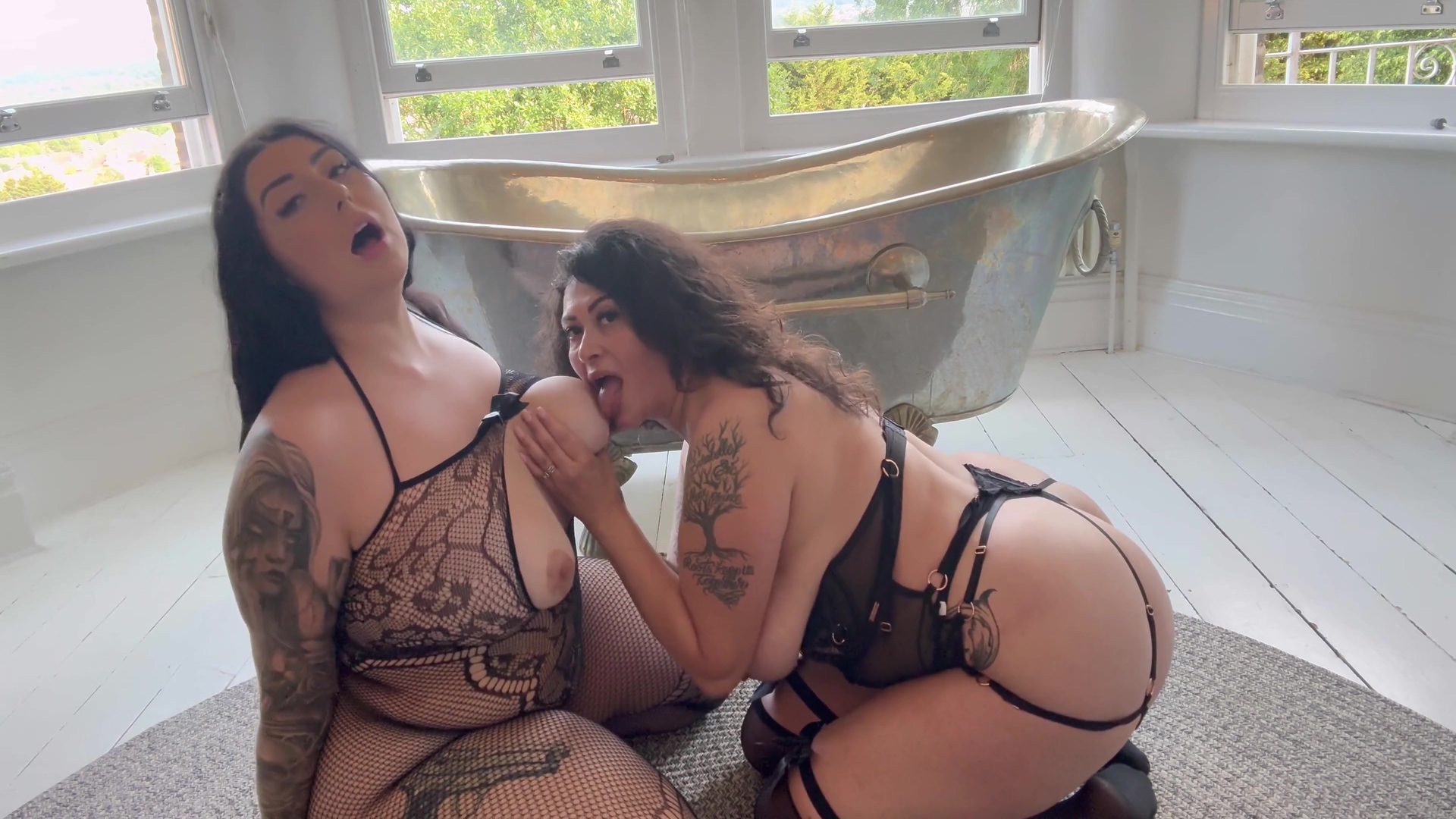 English Pawg Vs Big Booty Latina With Dunken Hina