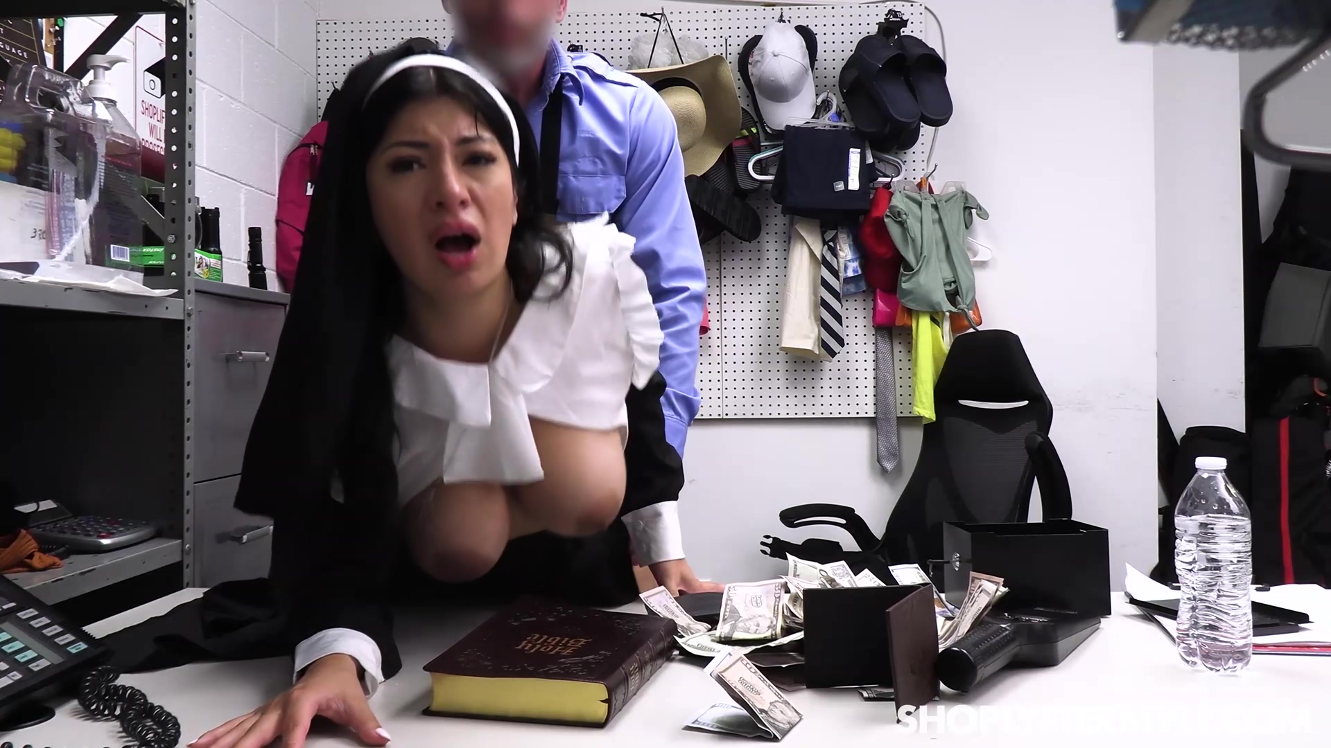 Horny Gets Punished For Shoplifting – Cami Strella